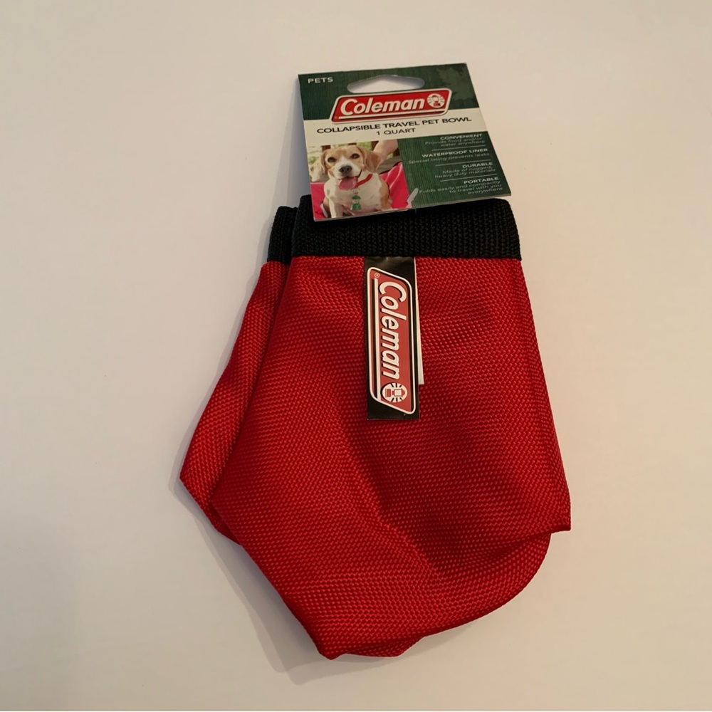 Coleman Collapsible Travel Pet Bowl NWT